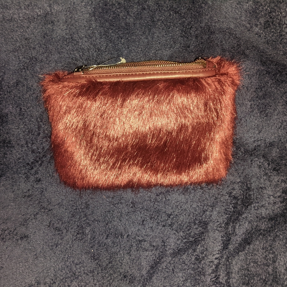 Faux fur handbag